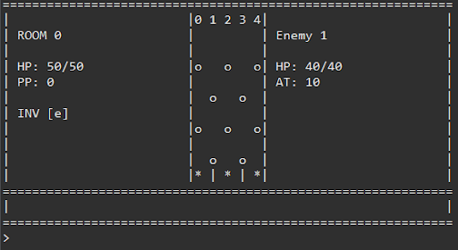 A text-based plinko roguelike I started a few years ago but never finished!